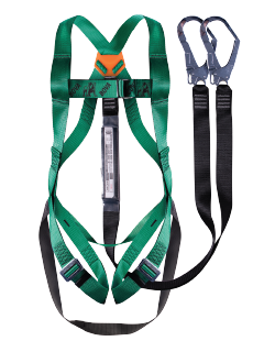 Standard Harness with Double Leg Lanyard, Scaffolding Hooks & Standing Step