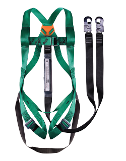 Standard Harness with Double Leg Lanyard, Snap Hooks & Standing Step