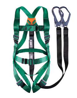 Belted Harness with double Leg Lanyard & scarffolding Hook