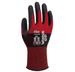 Candy Stripe Chrome Leather Glove
