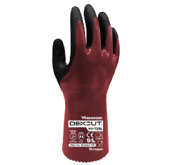 Candy Stripe Chrome Leather Glove
